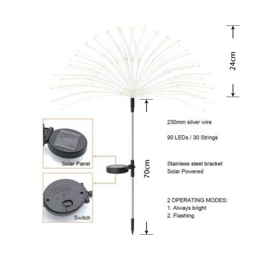 ( Last Day Promotions - 50% OFF)🔥Waterproof  Solar Garden Fireworks Lamp