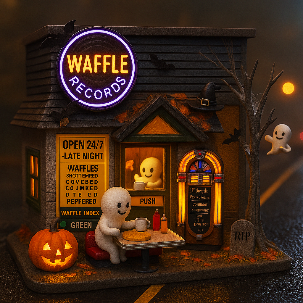 Waffle Records Halloween Music Restaurant