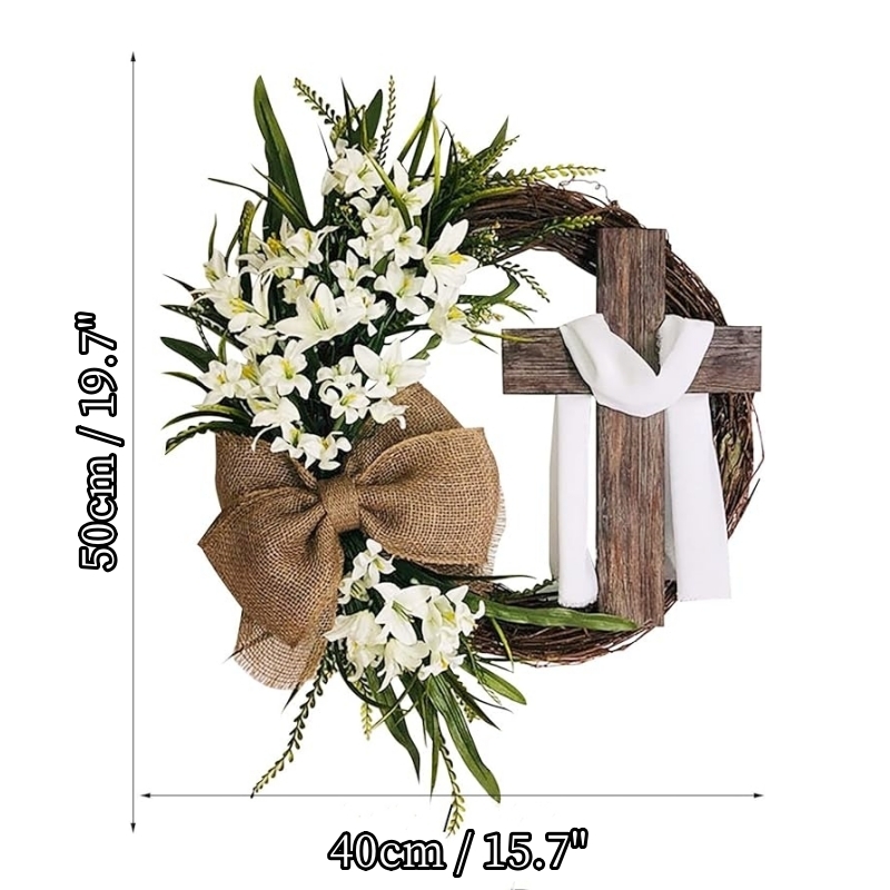Easter Cross Wreath Decorations
