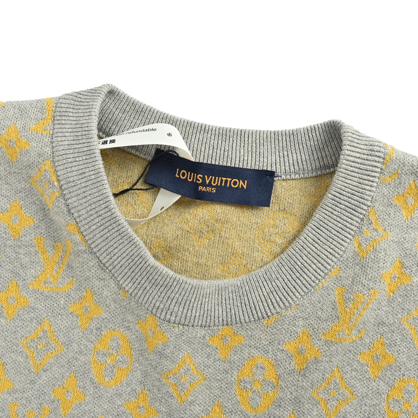 Louis Vuitton 25ss all-over monogram logo knitted short-sleeved shirt