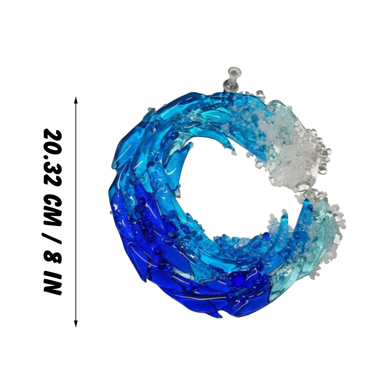 (🔥Last Day Promotion-SAVE 50% OFF)Fused Glass Ocean Suncatcher Ornament Glass Wave Sun Catcher-BUY 2 GET 10% OFF & FREE SHIPPING