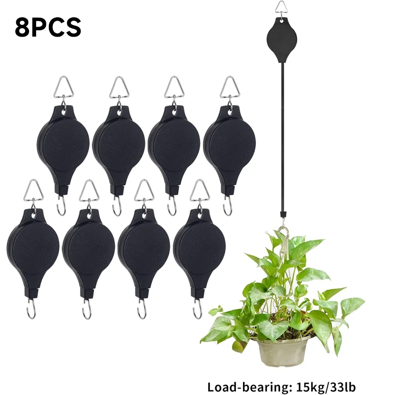 🔥Last Day Promotion - 50% OFF🔥🌳Plant Pulley Set For Garden Baskets Pots, Birds Feeder❤️❤️Buy 10 Get 5 Free && Plummet $20 👉Only $59.99