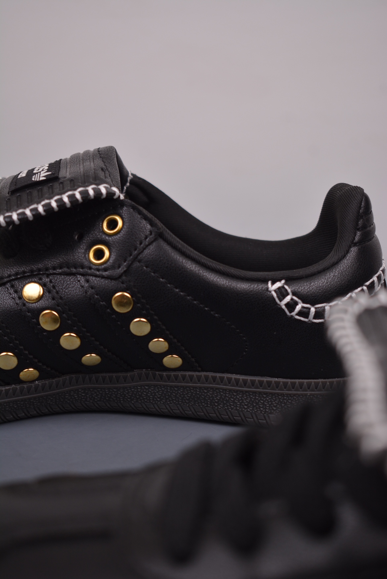 Wales Bonner x adidas Samba 2024 Black and Gold Rivets IG4303