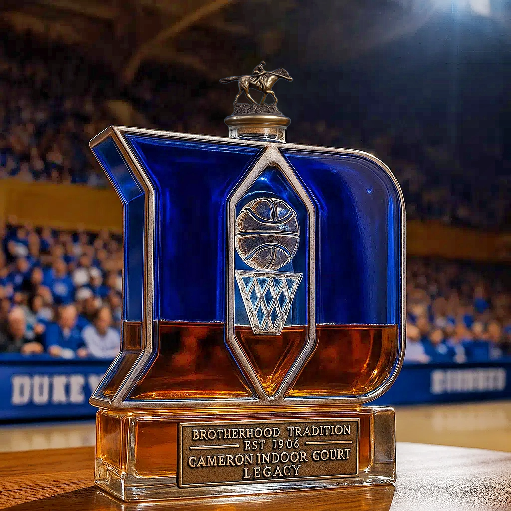 Cameron Legacy Pour——Duke Blue Devils Whiskey Bottle