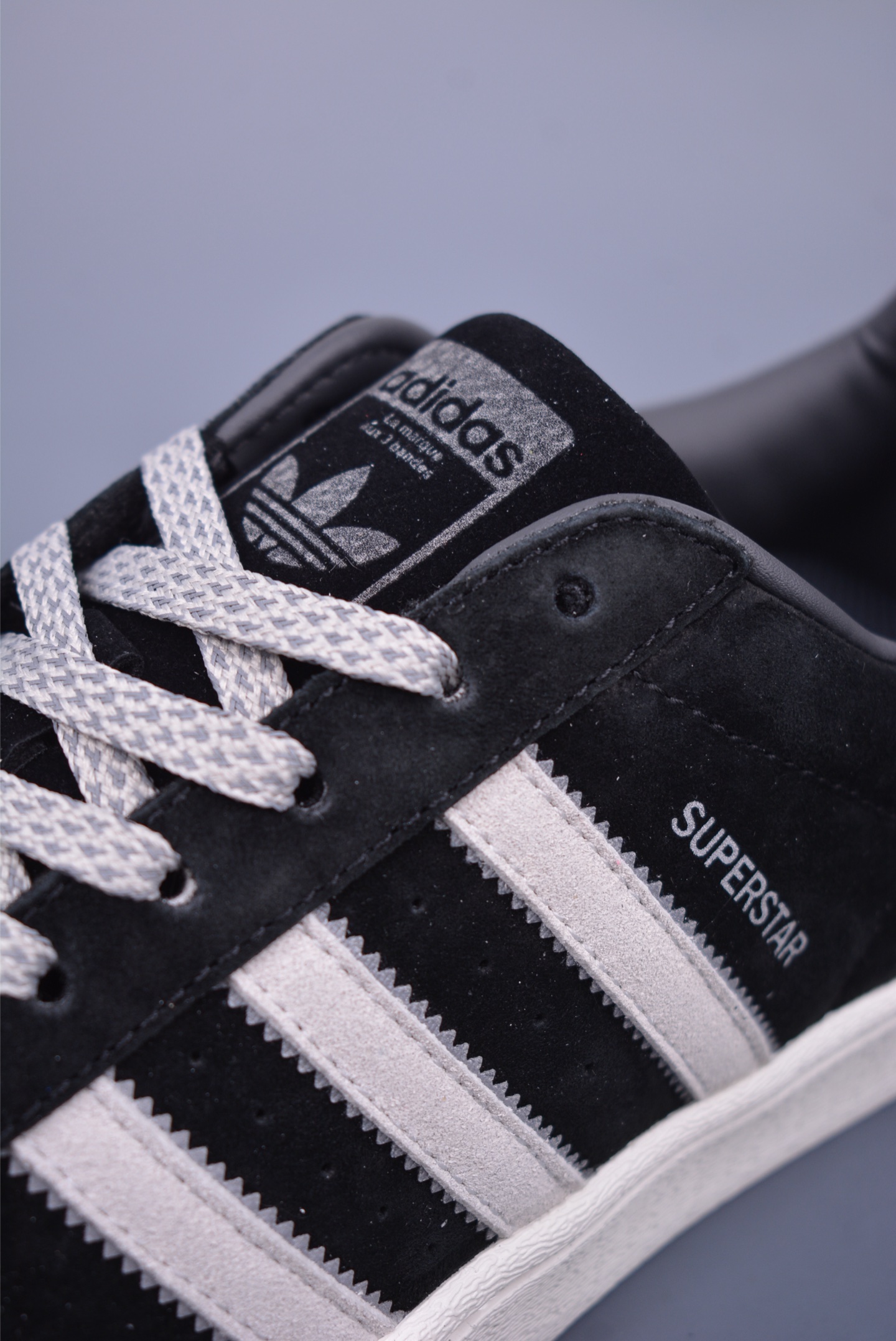 Adidas Originals Superstar II Sneakers Black and White BS0912