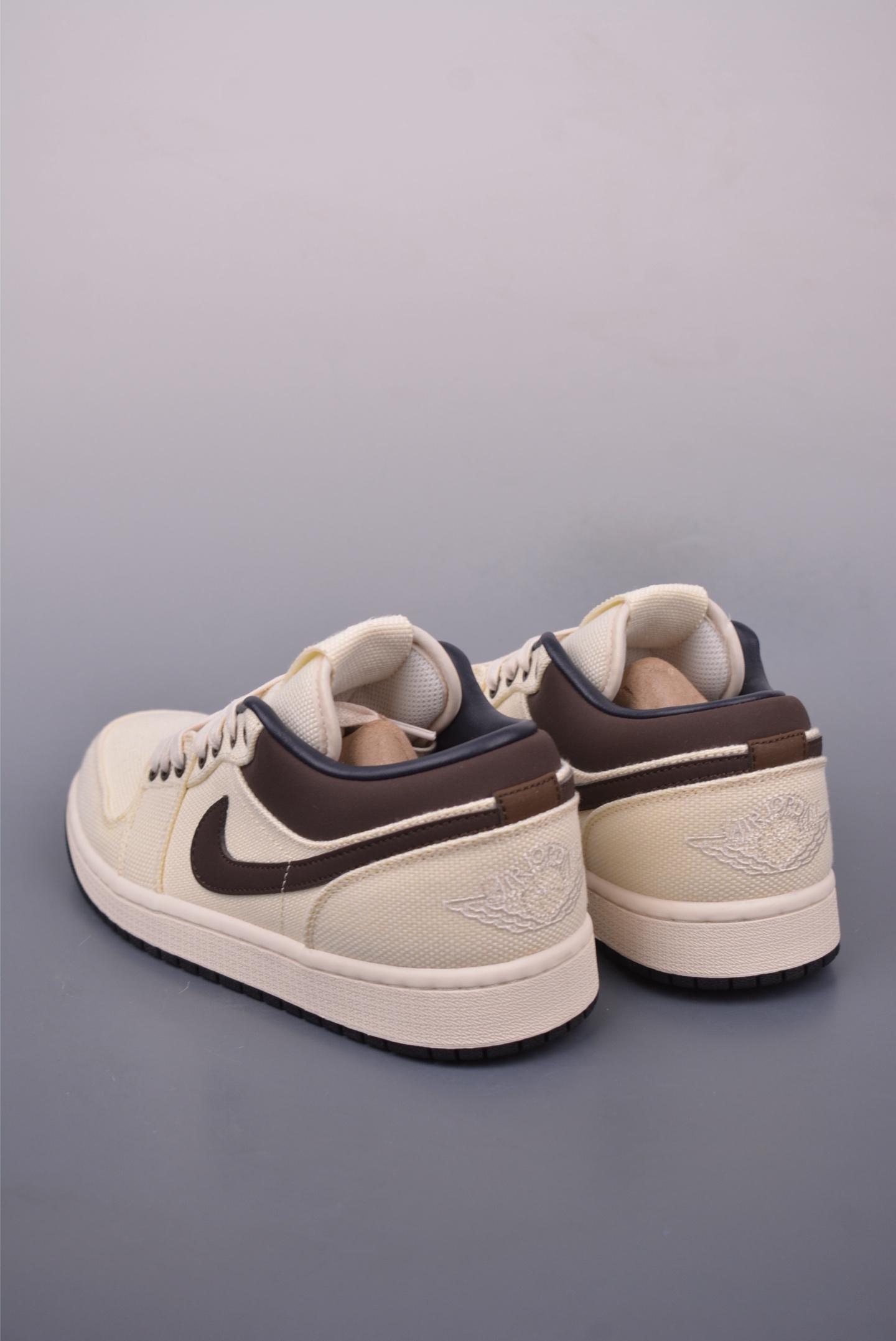 Nike Air Jordan 1 Low AJ1 Basketball Shoes Canvas Beige Brown IB8058-110