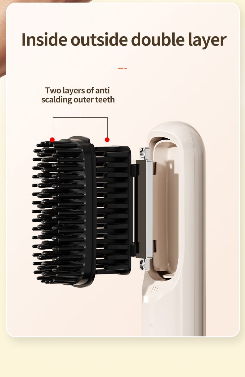 🔥Hot Sale 49% OFF🔥USB Cordless Negative Ion Hair Straightening Comb - Buy 2 Free Shipping