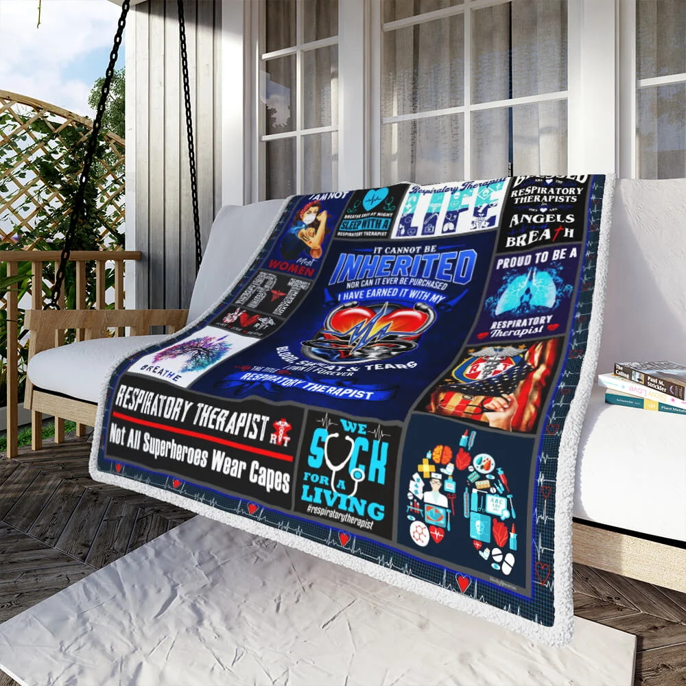 Respiratory Therapist Sofa Throw Blanket