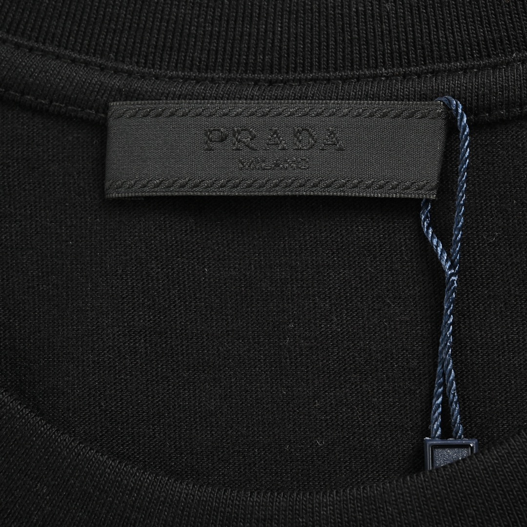 Prada 24ss gradient crown logo print short sleeves