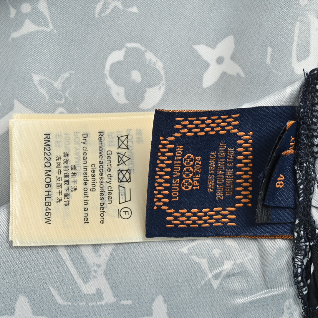 Louis Vuitton 24ss full print monogram silk suit short sleeve shirt