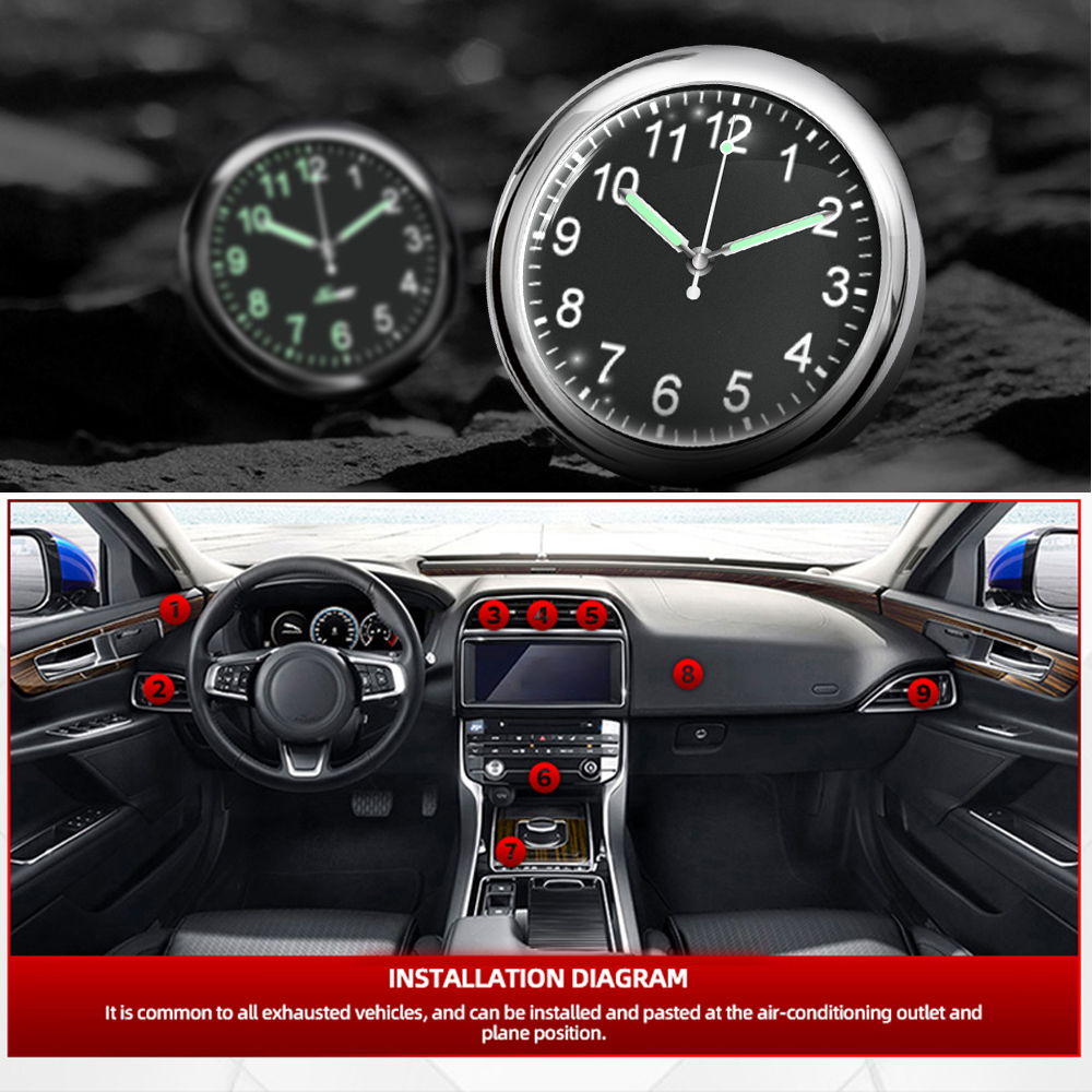 🔥Last Day Promotion - 49% OFF🔥Vintage gift-Luminous decoration mini clock for car/motorcycle/Sewing machine/bike etc-BUY 1 GET 1 FREE