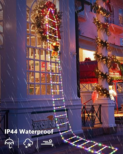 🎅🎅Santa Claus LED Ladder Lights String Decoration