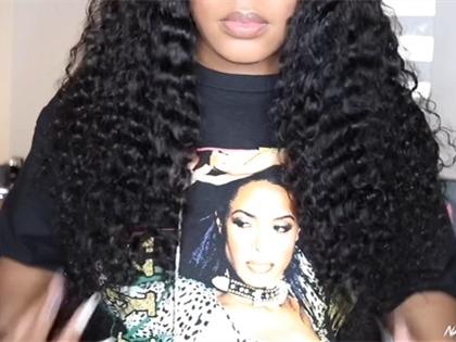 New Lace Frontal Natural Deep Water Wave Wig