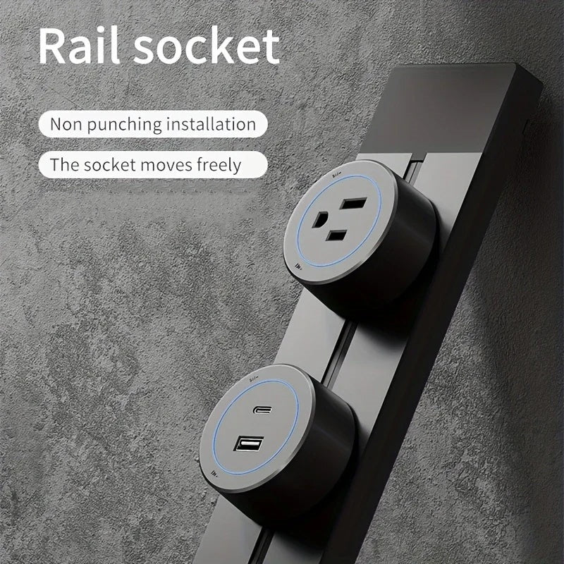 Durable Convenient Power Strip Sockets & Rails
