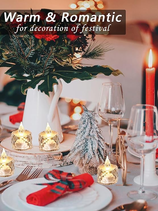 ON SALE🔥3pcs(S/M/L)/SET Crystal Flameless Candle Light-✨Buy 5 Sets Get 3 Sets Free (24 PCS)