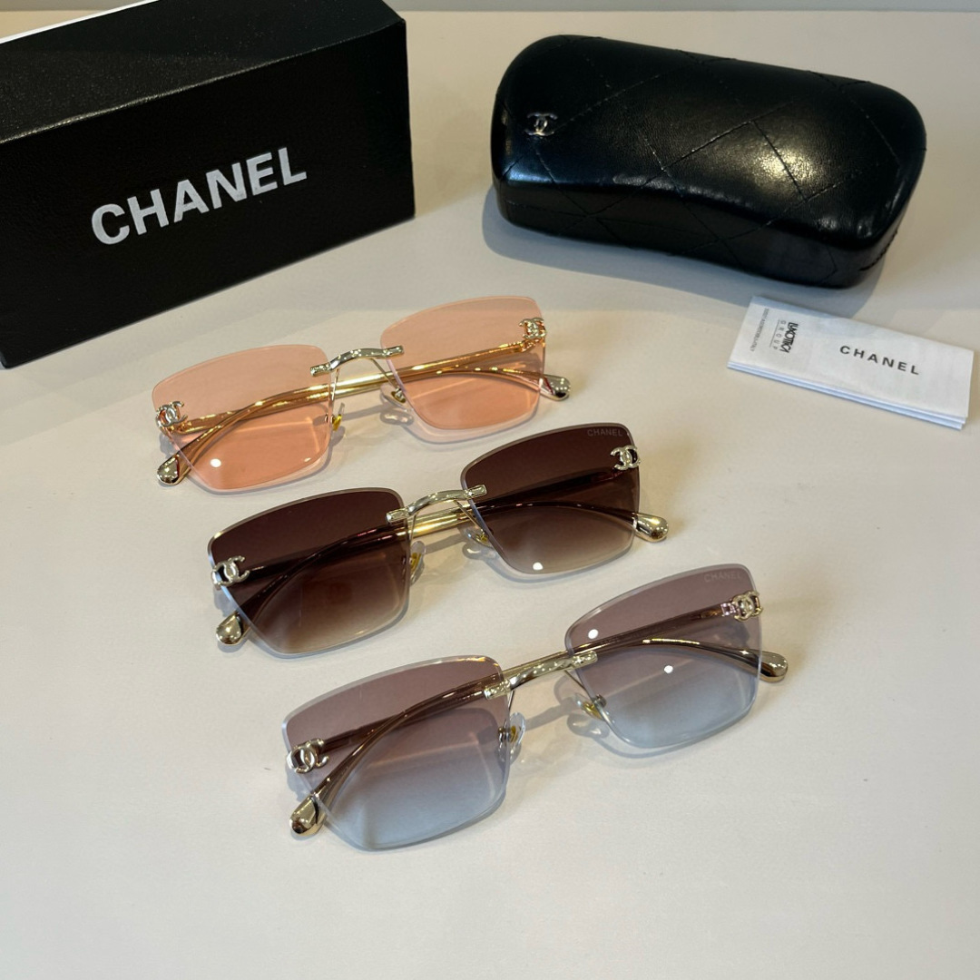 Chanel rimless sunglasses