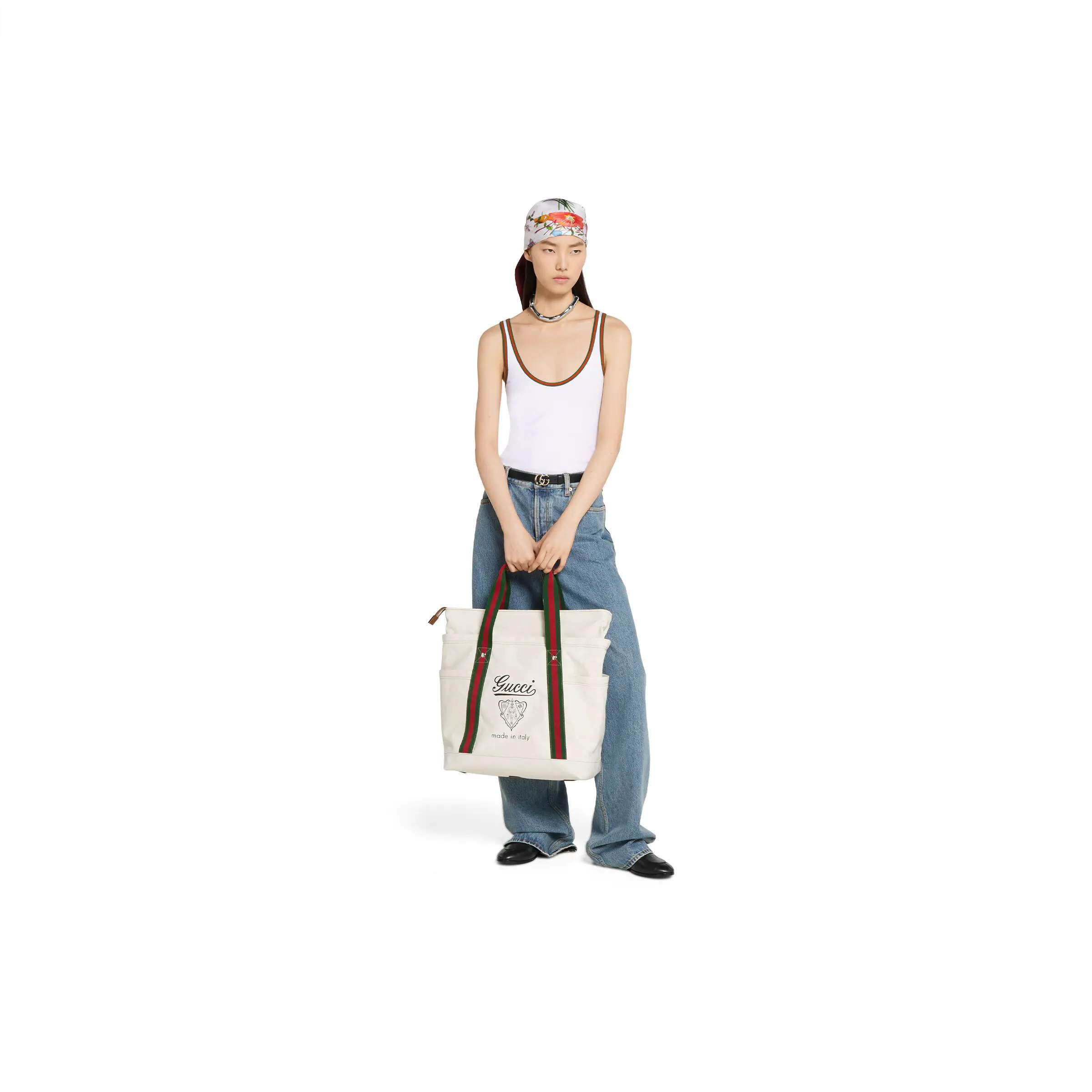 Gucci printed canvas large tote bag‎816863 FAD78 9042