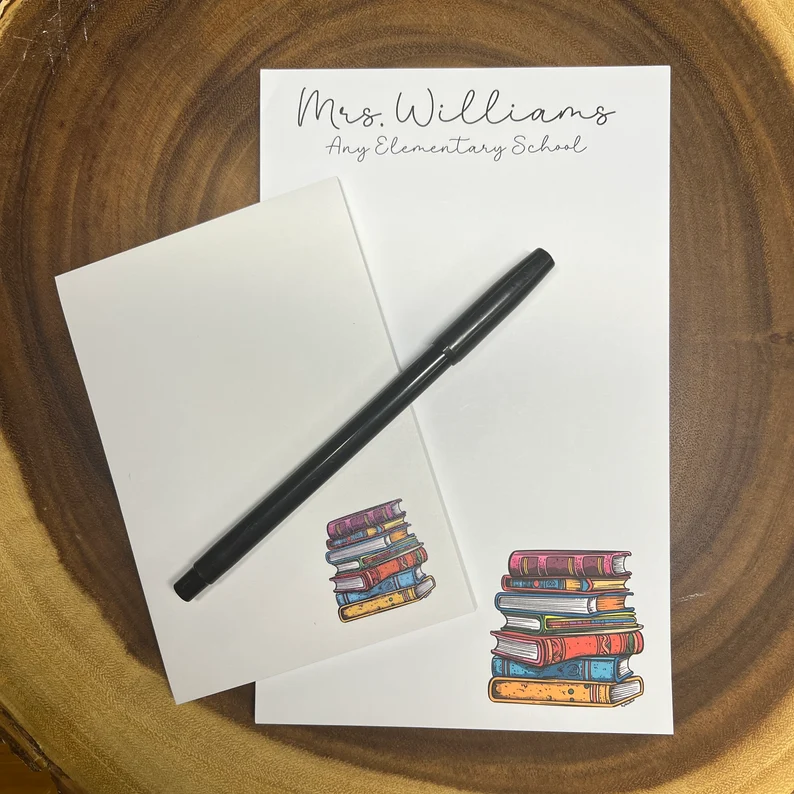 Personalized School Librarian Notepad