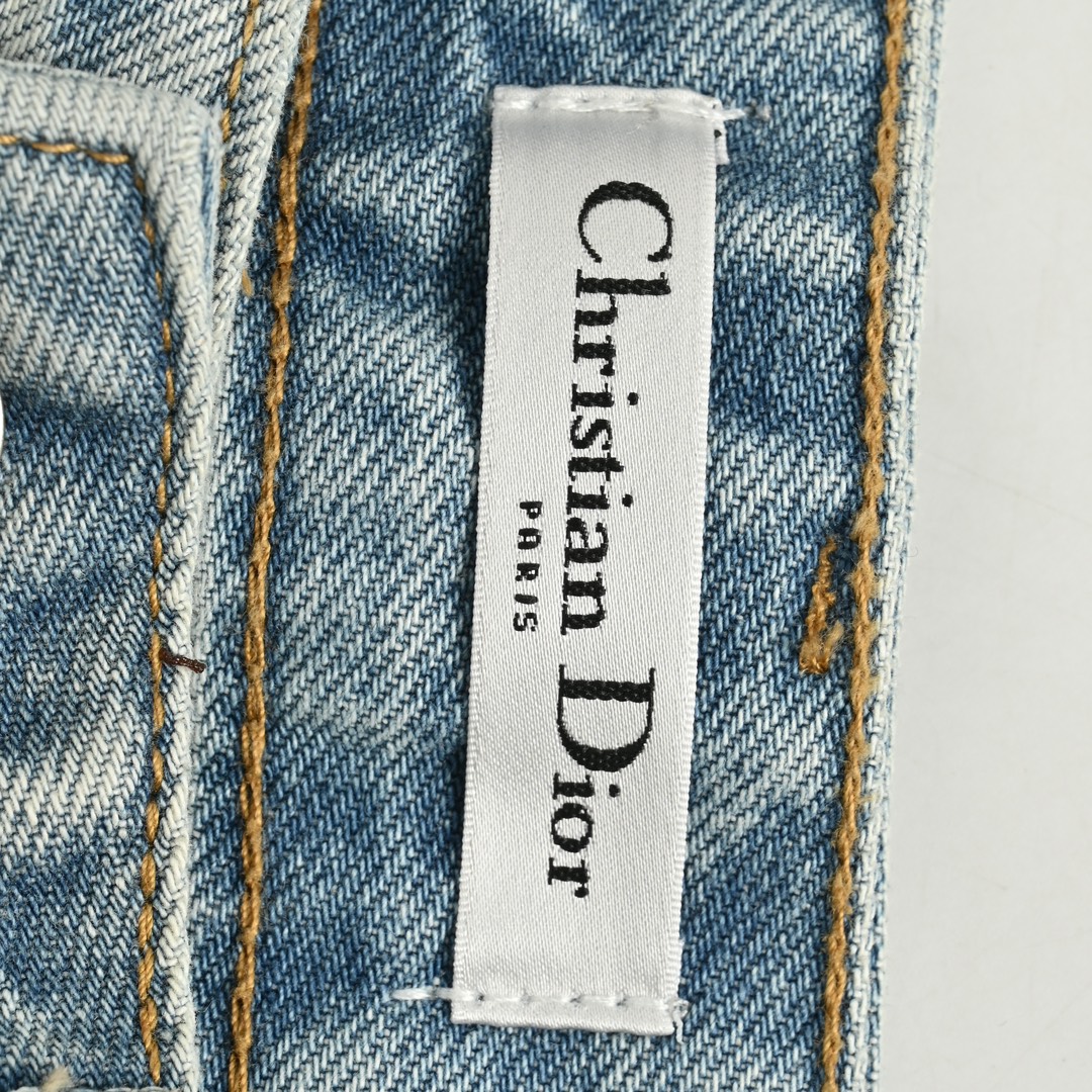 Dior pocket split jeans