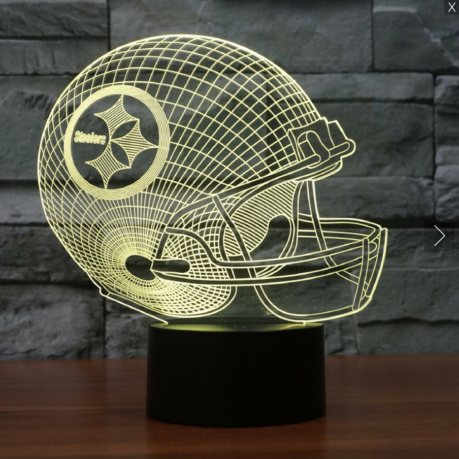 PITTSBURGH STEELERS 3D LED LIGHT LAMP