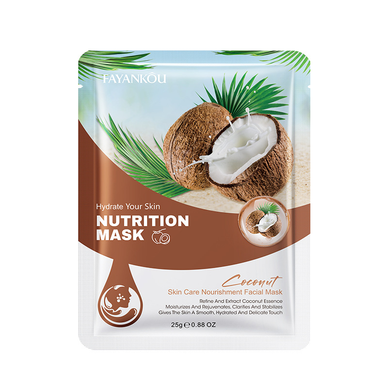 Plant fruit mask moisturizes and hydrates the skin, deeply soothes the skin, and provides long-lasting moisturizing