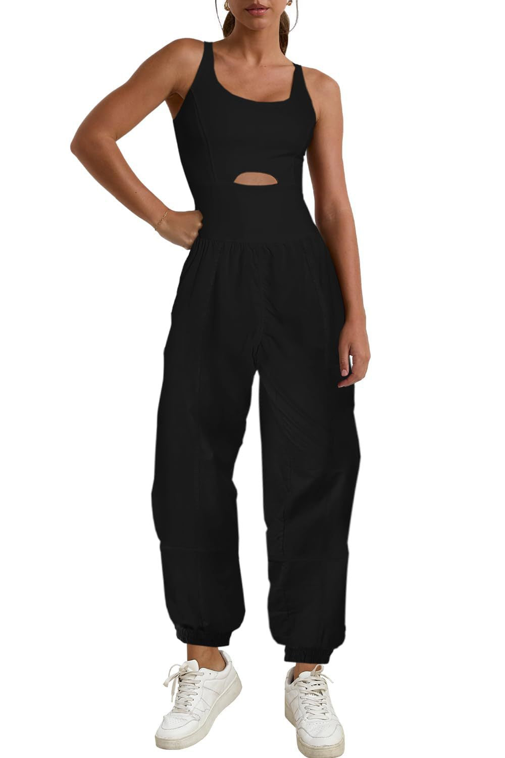 Sleeveless Sports Suit Jumpsuit for Women