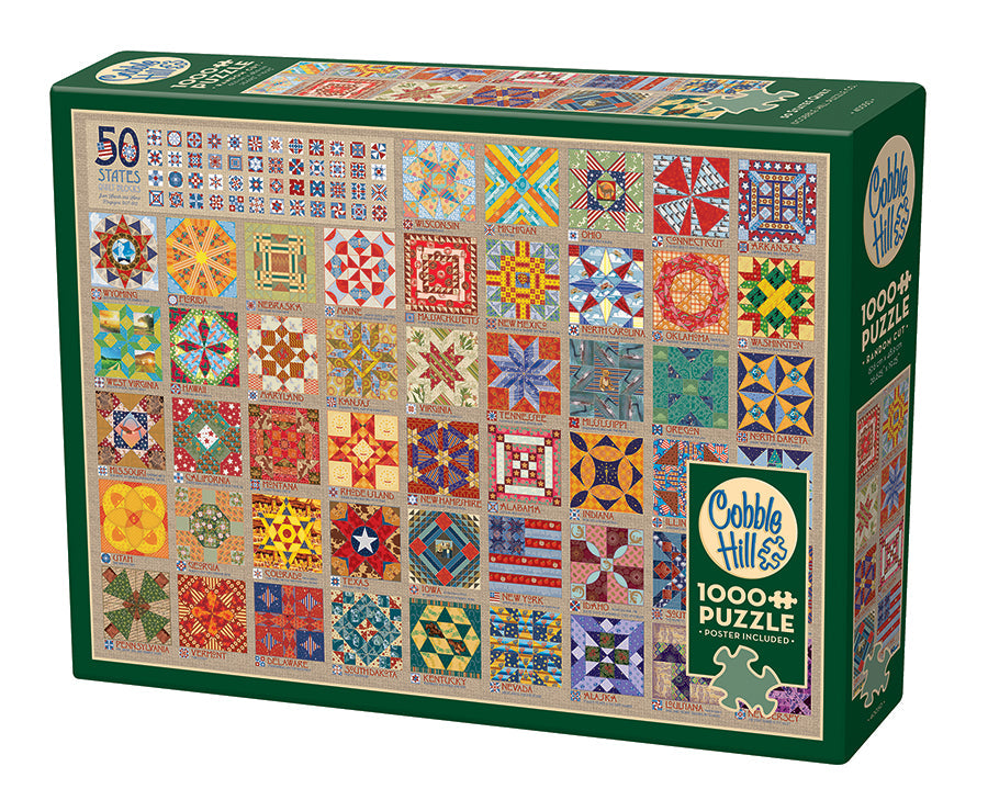 50 States Quilt Blocks | 1000 Piece