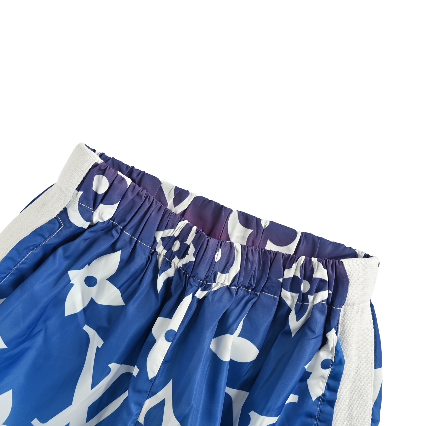 Louis Vuitton Old Flower Gradient Blue Ribbon Shorts