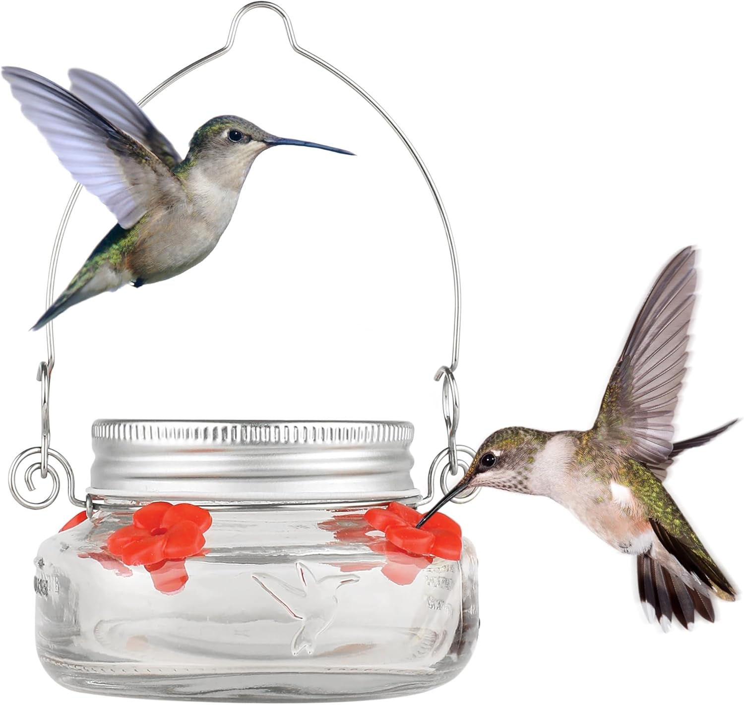 🔥Last Day Sale 50% OFF💥Beautiful Mason JarHummingbird Feeder