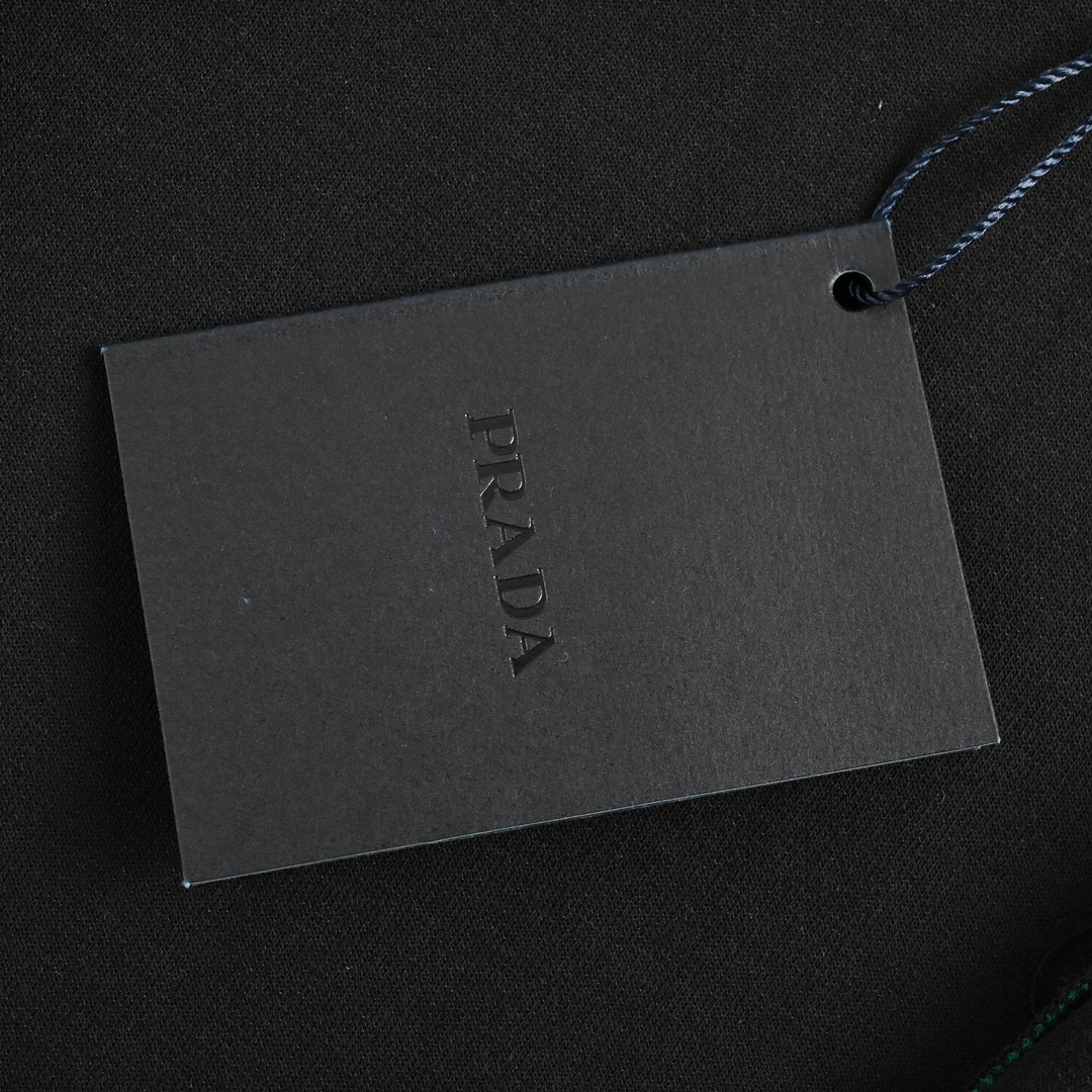 Prada 24Fw triangle logo green ribbon patchwork suit jacket