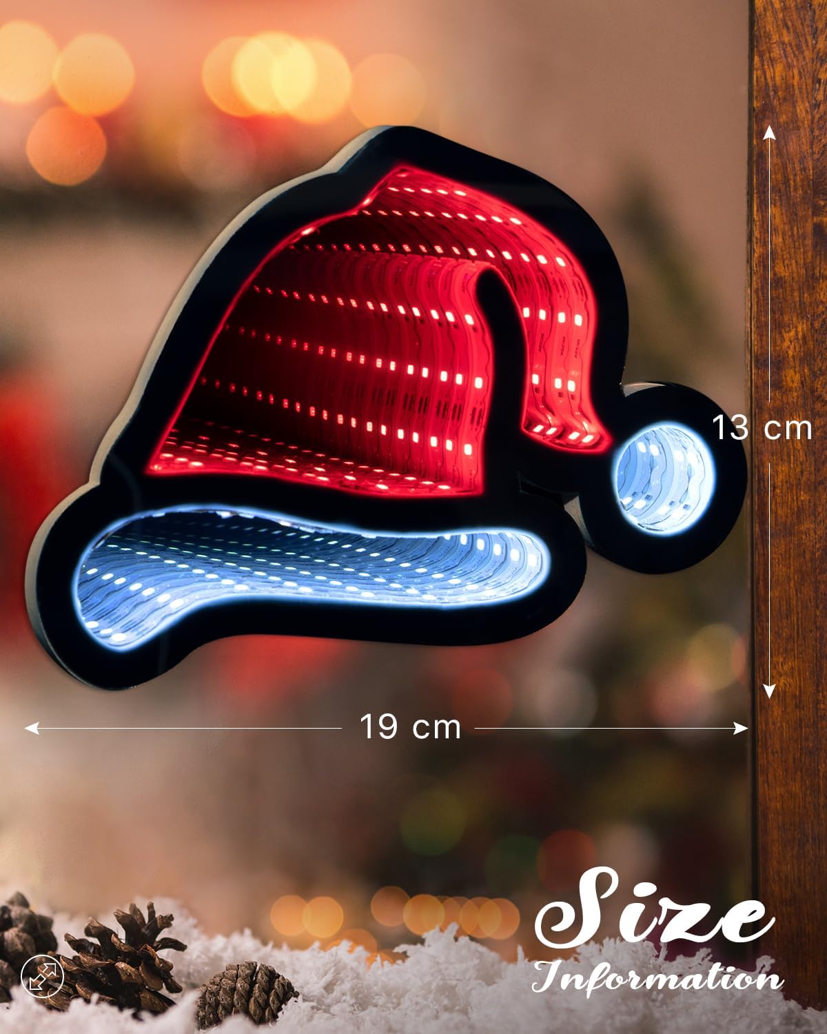 🔥2025 Christmas New Arrival🔥- Christmas 3D Infinity Mirror Light Tunnel Light