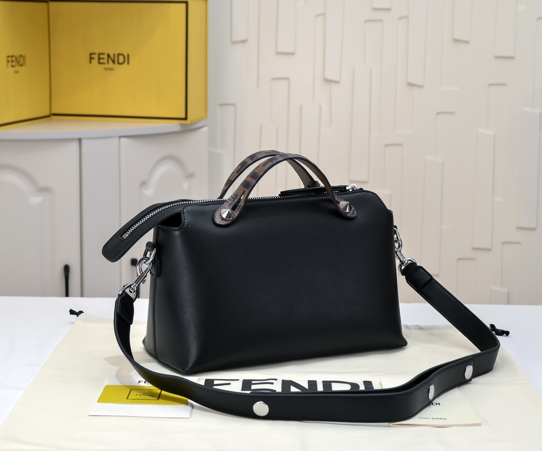 FENDI BY THE WAY REGULAR Boston Pillow Bag F8876