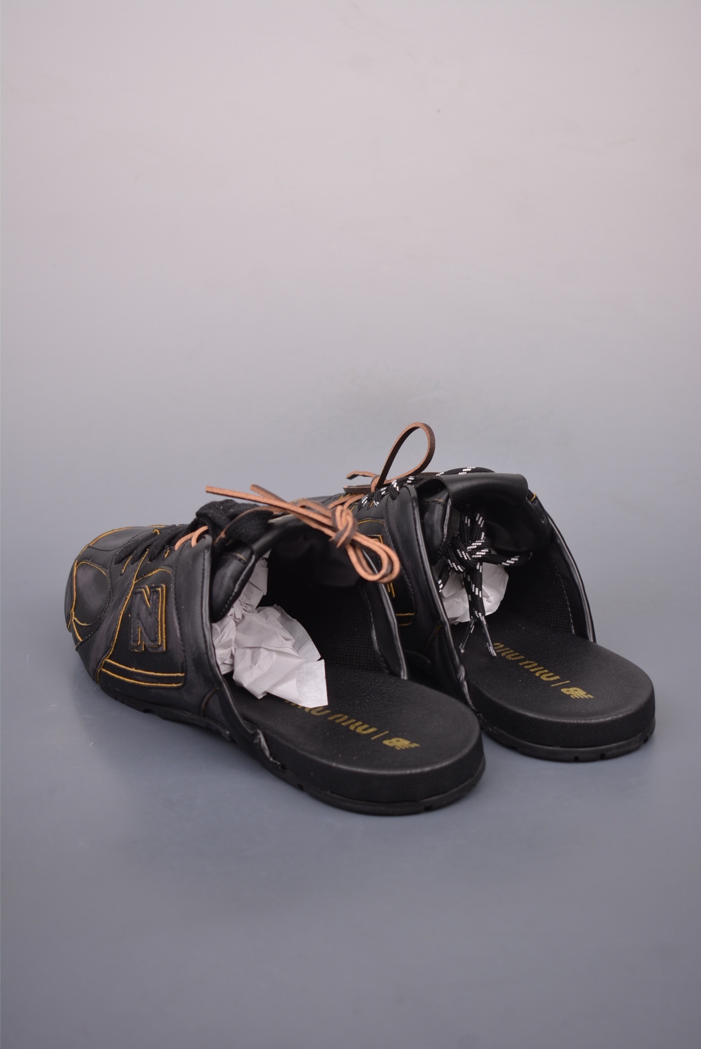 Miu Miu x New Balance 530 SL Faded Suede Mules 
