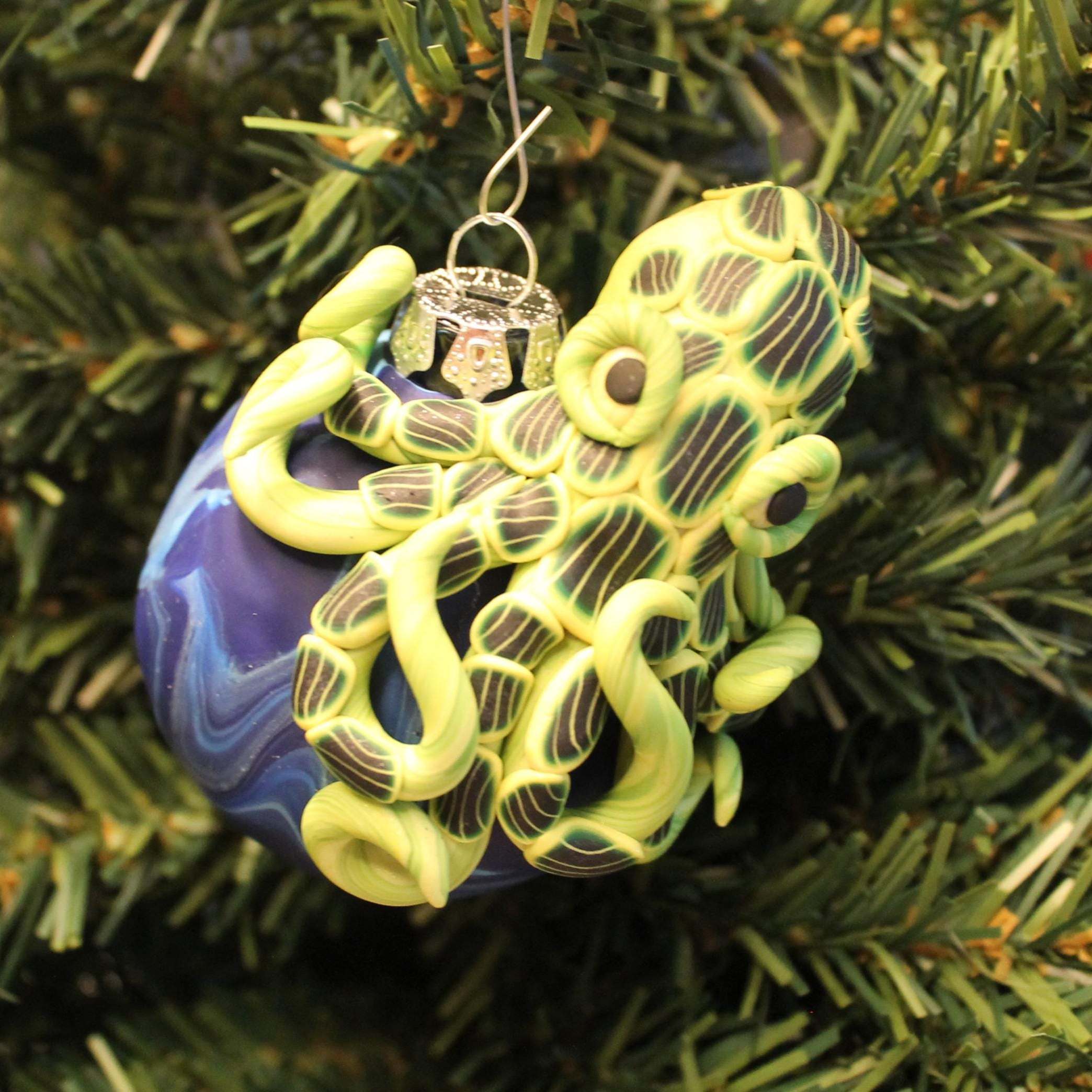 Clay Octopus Christmas Ornament