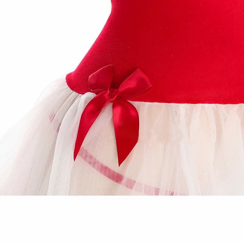 Lace Up Colorblock Ruffled Mesh Dress Lingerie Stockings Set