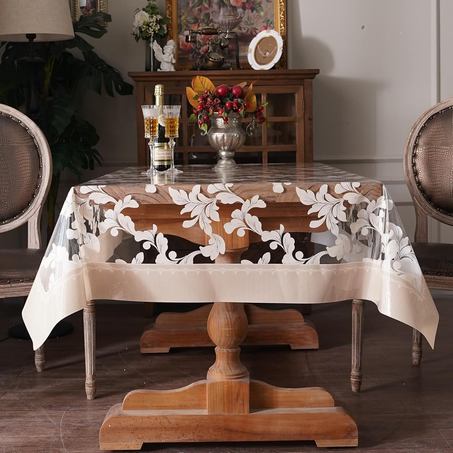 🔥ON SALE ALERT!🔥Clear Table Cover Protector Oil Spill Proof Vinyl PVC Tablecloths