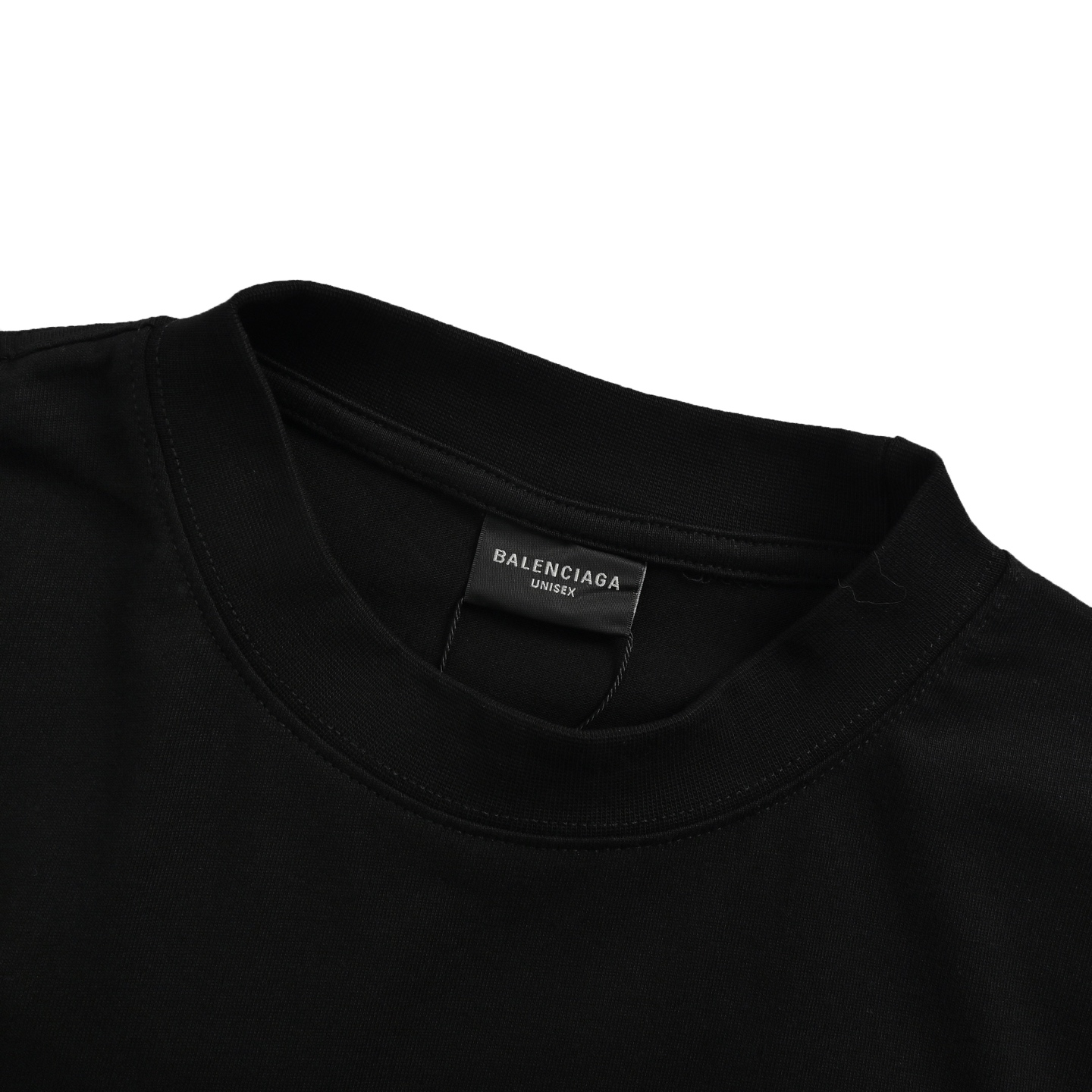 Balenciaga rhinestone letter short sleeves