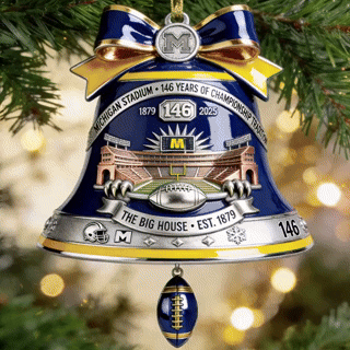 146th Anniversary Michigan Stadium Bell Ornament