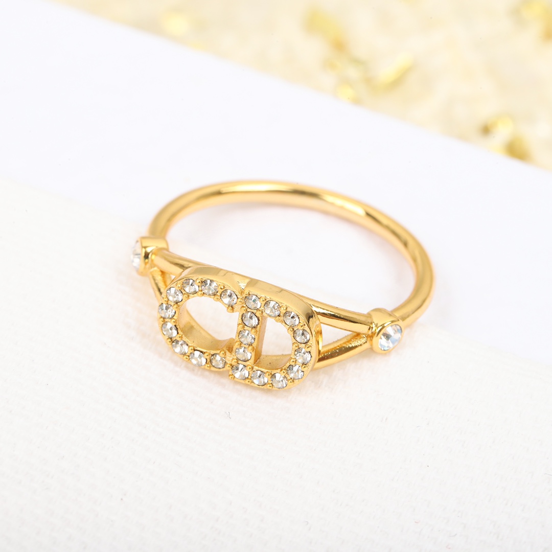 Dior Alphabet Full Diamond Ring