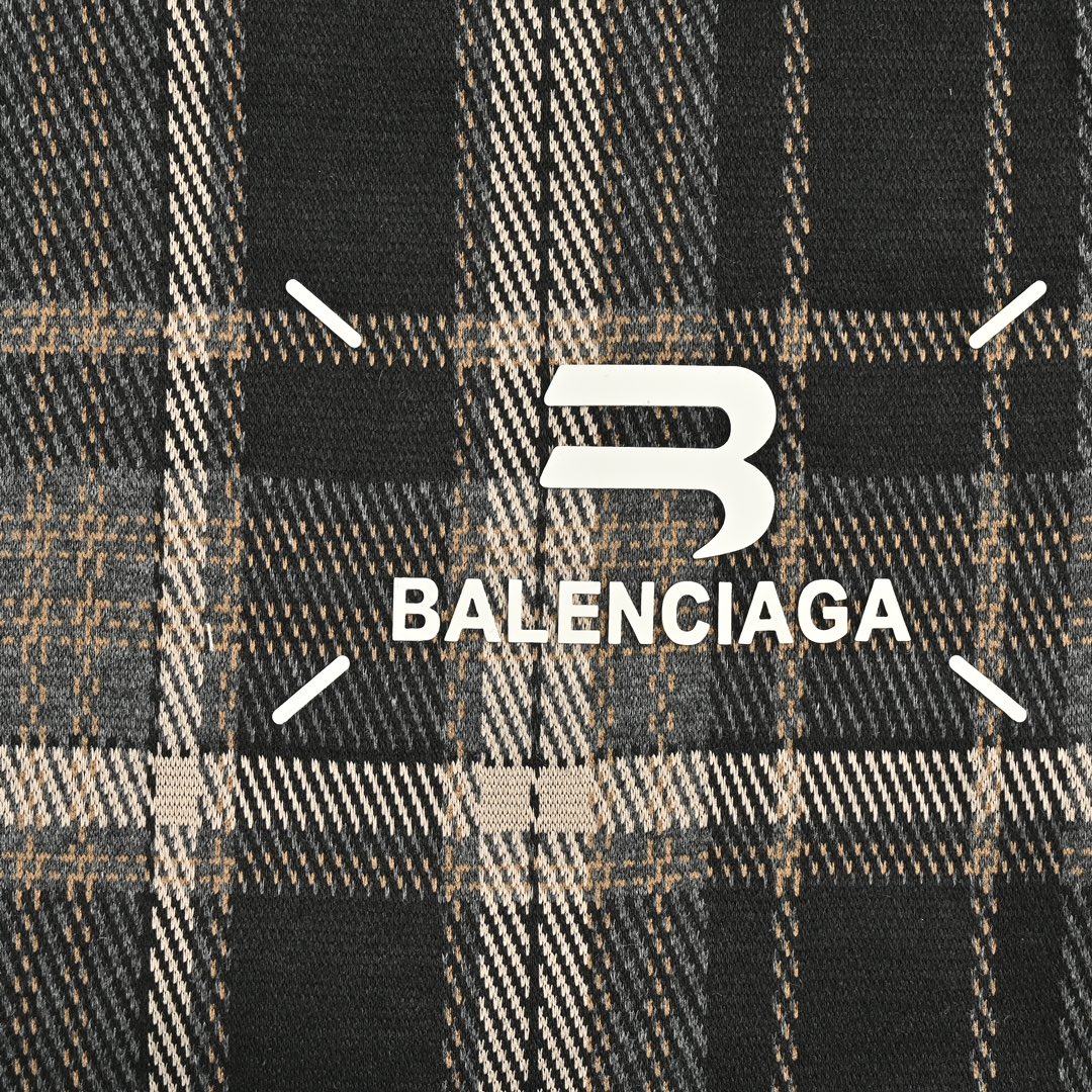 Balenciaga 24ss monogram check trousers