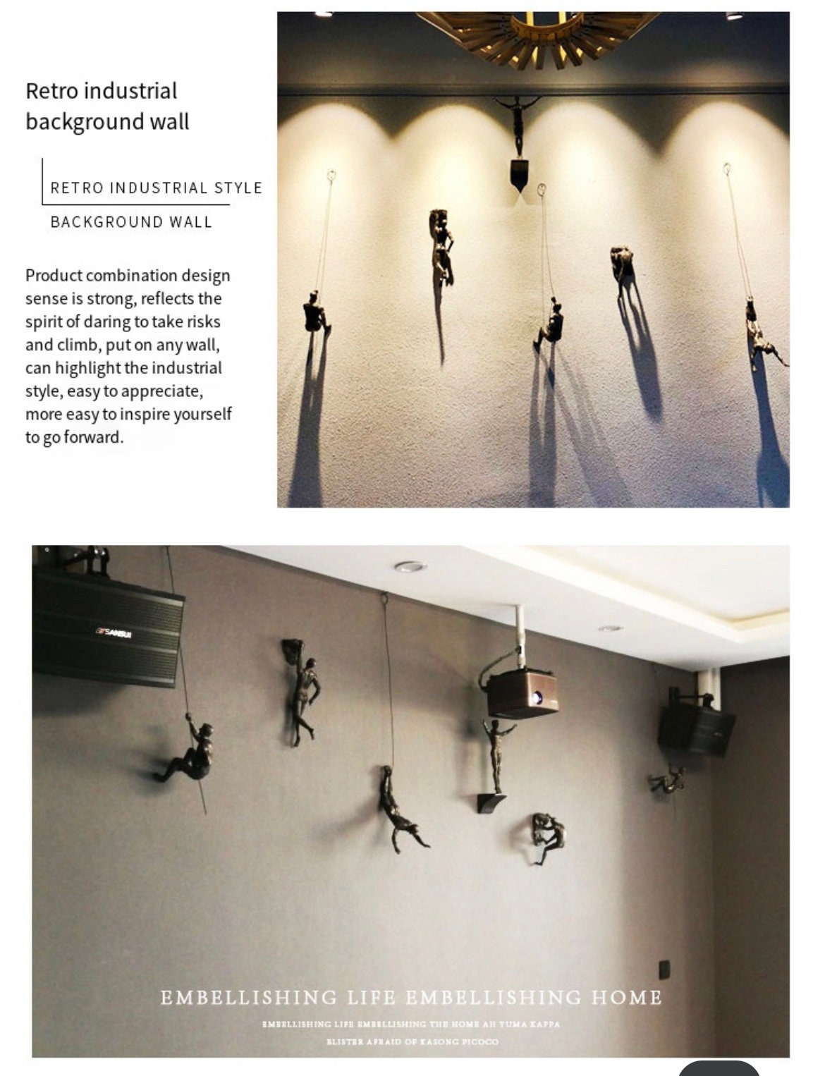 🪂Climbing Man Wall Sculpture🏃‍♀️🏃‍♀️