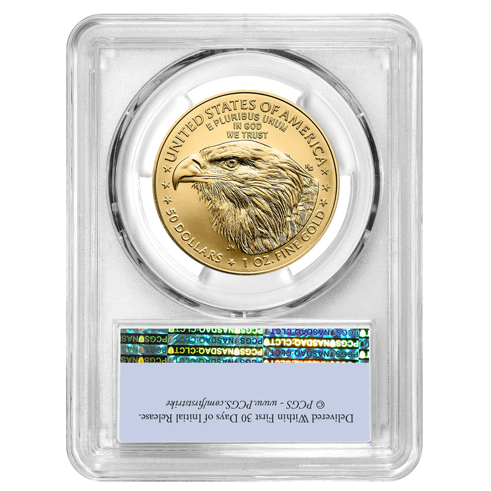 2025 1 oz American Gold Eagle Coin PCGS MS70 FS Flag Label - Limited-time release price