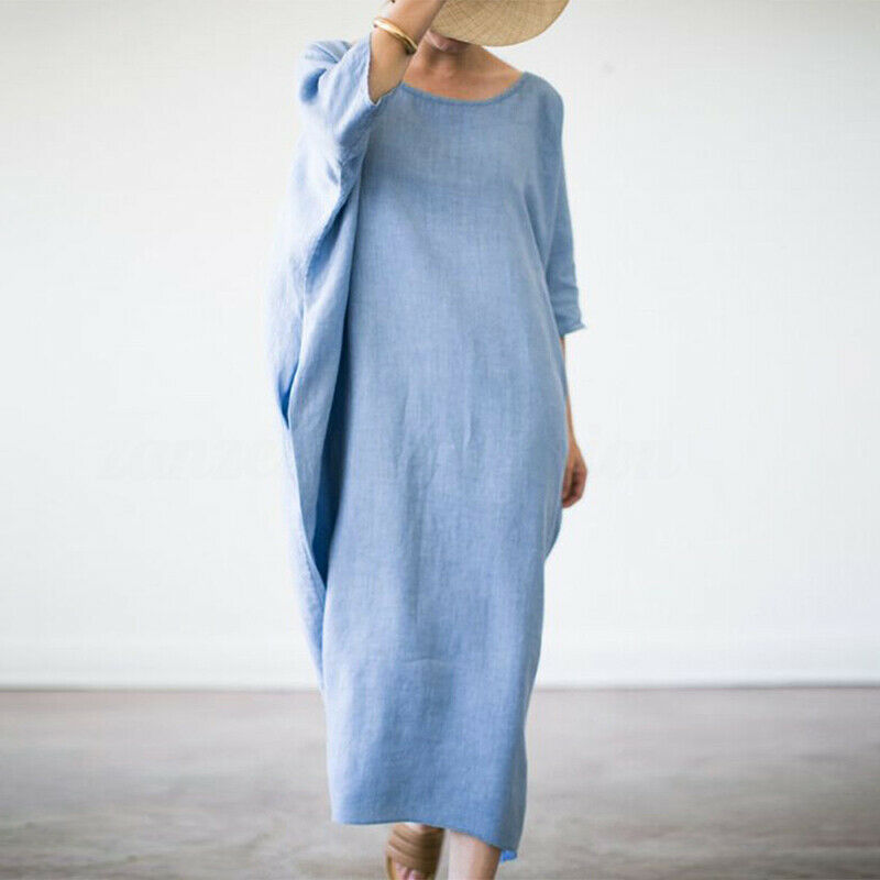 Solid Color Loose Dress