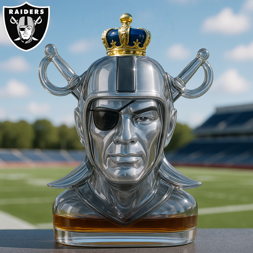 Las Vegas Raiders Whiskey Bottle