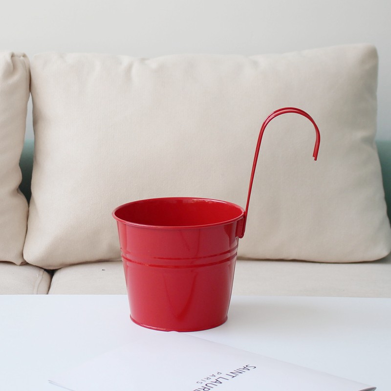 🎍🎍Metal Bucket Hanging Flower Pot(🌺Flash Sale - 50% Off)