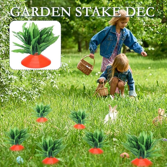 🎁Early Easter Sale- 50%OFF🎁6pcs/Set Easter Carrot Garden Staket Decorative