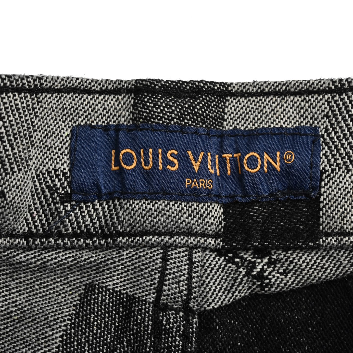 Louis Vuitton Mosaic Pharrell Collaboration Washed Black Jeans