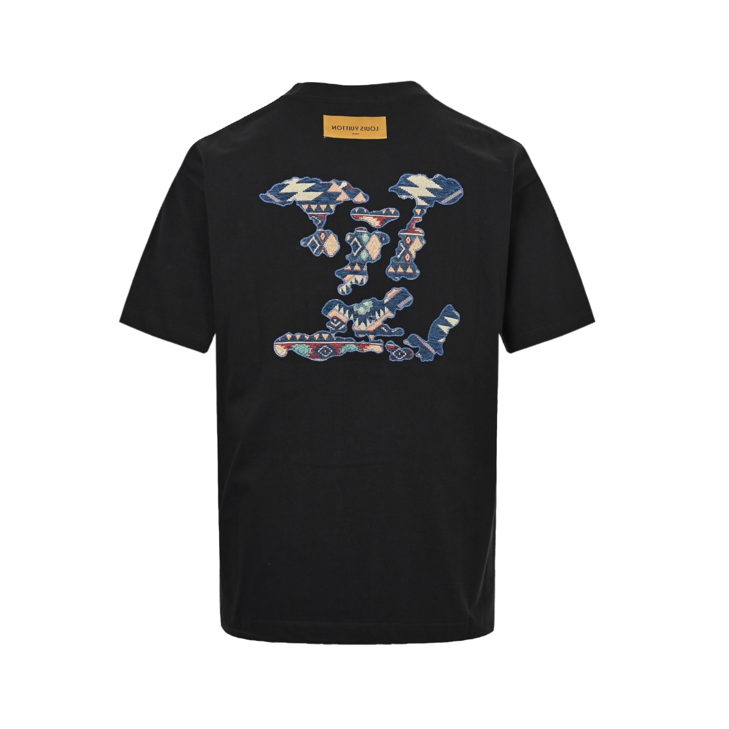 Louis Vuitton 25ss short sleeve with brocade cloud logo patch embroidered on the back