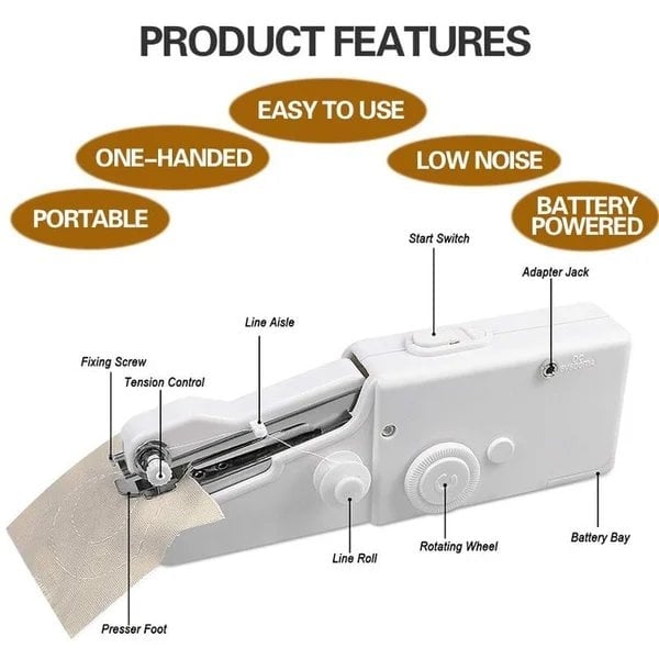 🔥48% OFF-Mini Electric Sewing Machine