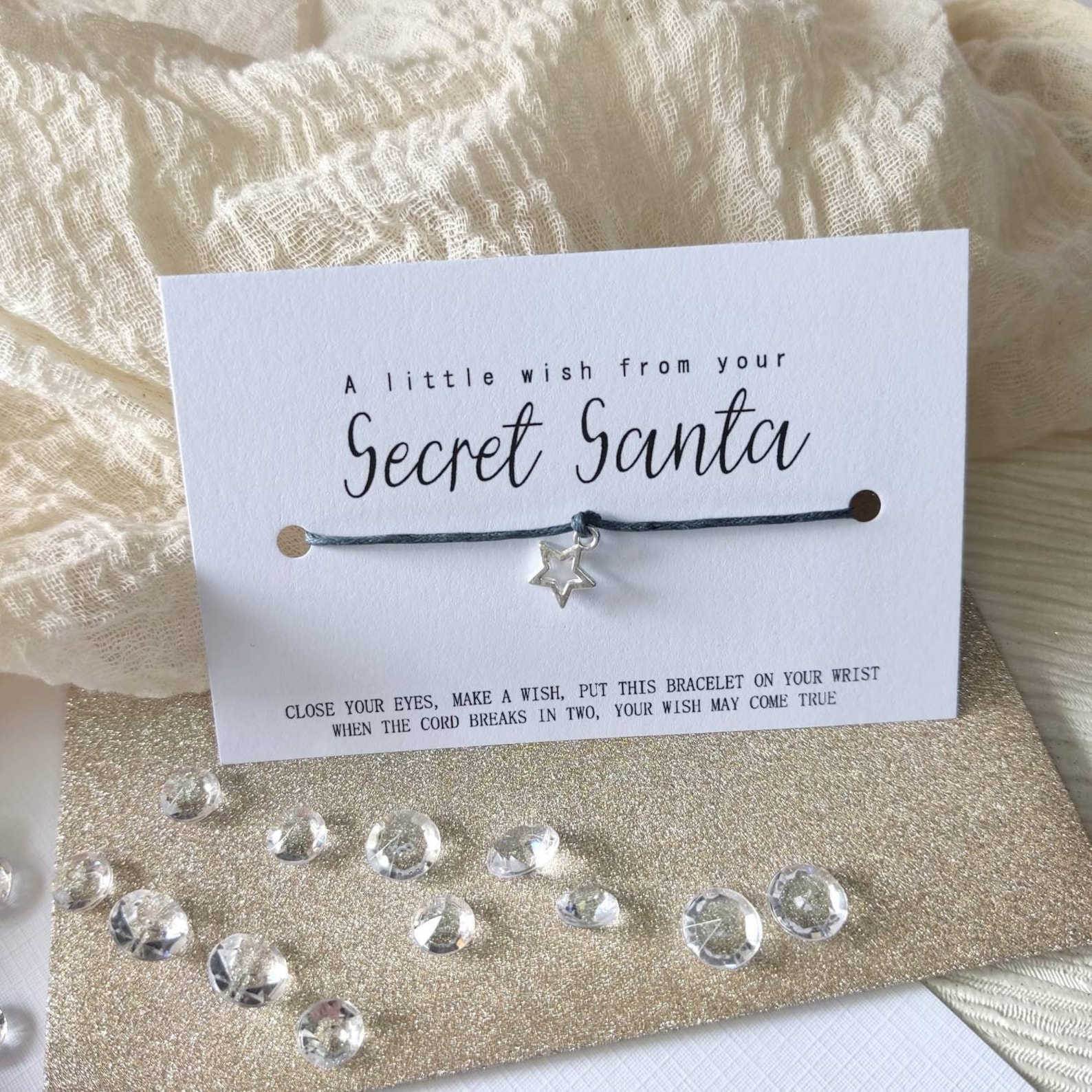 Christmas Make A Wish Bracelet | Christmas Stocking filler gift